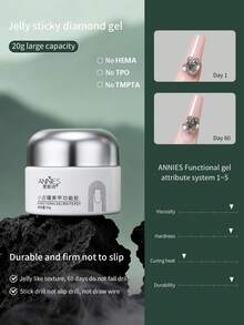 annies 20g Tanpa Menambahkan Gel Dasar Kalengan dan Gel Lapisan Atas Perekat Fungsional Bor Konstruksi Ekstensi Kutek Kuku Gel Kuku - MultiWarna - View 10