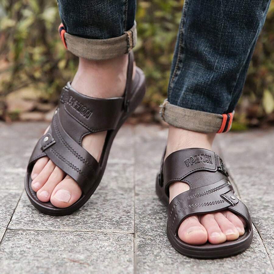 sandalias para hombres - Marrón - Ver 1