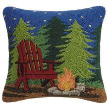 Campfire Scene Hook, 16x16 Throw Pillow - 1PC - Xem 2