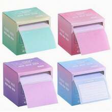 256pcs/Box Sticky Notes, Self-Adhesive Memo Pad, Removable Notes For Handwriting, Notes, Reminders, Suitable For Stationery, Desk, Students, Teachers, Office Workers, Households - Purple - View 2