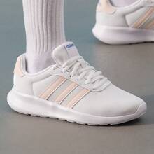 Adidas 男女新款透氣網麵慢跑休閒運動跑步鞋 - 米色 - 查看 6