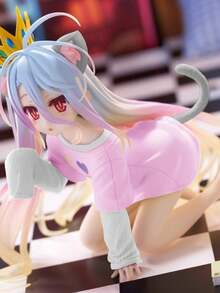 1个动漫角色性感美少女手办，可摆放在卧室、客厅、电脑桌等处，动漫周边商品，女仆装猫耳袖套，白色皇冠，收藏级手办 - 彩色 - 查看 5