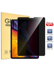 1pc Privacy Screen Protector Compatible With Ipad Pro/Air/Mini (7.9-12.9 Inch): Left And Right Privacy Protection, Suitable For Office, Commuting And Public Places Browsing (Anti-Fingerprint Coating, Cleaning Kit And Compatible With Phone Case Edges). Essential Screen Protector For Daily Use, Office, Home Tablet Screen Protection, Waterproof, Shockproof, Anti-Fall, Anti-Scratch. - Black - View 30
