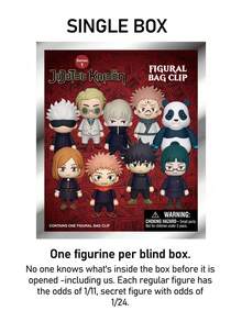 JUJUTSU Kaisen 官方*盲盒 3D 雕像袋夹吊饰 Yuji Itadoru Satoru Gojo Megumi Fushiguro Nobara Kugisaki 生日礼物 1 件 Crunchyroll - 彩色 - 查看 6