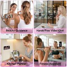 1-3个装硅胶吸盘手机支架，硅胶粘性智能手机支架，防滑吸盘，自拍视频手机配件支架，黑色 - 彩色 - 查看 4