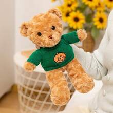 可爱泰迪熊毛绒娃娃，治愈天使泰迪熊娃娃，情人节礼物，柔软毛绒娃娃，拥抱熊，卡通泰迪熊毛绒娃娃抱枕，少女拍照道具，儿童礼物，女友生日和情人节礼物 - 彩色 - 查看 7