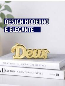 Decorative Porcelain Ornament With Word Design For Interior Decoration - God - View 8