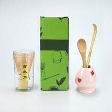 4pcs Matcha Whisk Set - Bamboo Matcha Whisk, Tea Strainer, Scoop, Spoon, Sifter, Whisk Holder, Perfect Matcha Starter Kit For Matcha Tea Ceremony - Multicolor - View 6