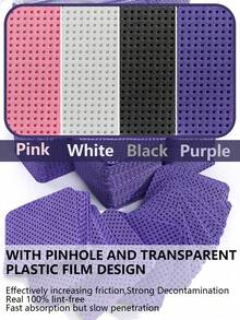 1000-Count Lint-Free Acetone-Resistant Nail Polish Remover Wipes Professional Prep Pads For Gel Polish Removal Eyelash Extension Cleaning Waterless Manicure Wipes Salon-Quality Supplies For Home & Beauty Studio Use - 彩色 - 查看 7