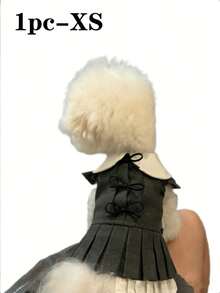 1 chiếc váy xếp ly kiểu Hàn Quốc cho thú cưng, phù hợp với chó Poodle, Bichon Frise, v.v., các giống chó nhỏ đến trung bình. Kiểu váy công chúa giản dị, dễ thương và thời trang với thiết kế khóa cài, mềm mại và ấm áp, phù hợp cho chụp ảnh, hoạt động ngoài trời, tiệc thú cưng, cosplay. - Nhiều màu - Xem 14