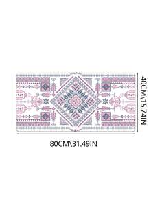 图案桌垫，适用于家庭和办公室的加长型大型鼠标垫、大型游戏鼠标垫、笔记本电脑键盘垫，底部采用防滑橡胶材质，边缘缝合加固。 - 彩色 - 查看 15