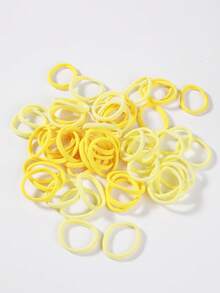 200/100/50/10 Stück nahtlose Haargummis ohne Beschädigung, elastische Haarbänder für dickes, schweres, lockiges Haar, hochdehnbar, Pferdeschwanz-Halter, ärgerlose Haargummis, Accessoires für Frauen und Mädchen, Sport und Alltag, leuchtend gelb & hellgelb, Pferdeschwanz-Halter, Gummibänder, Scrunchies, Haarseil-Elastikband - Gelbton - Übersicht 6