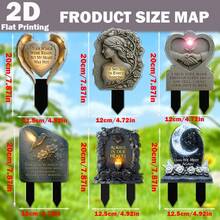 Eternal Commemorative Personalized Acrylic Cemetery Plaque - Salute To Beloved, Long Term Outdoor Preservation, Multiple Styles Of Cemetery Commemorative Stakes To Choose From, Classic Acrylic Outdoor Commemorative Plaque With Strong Durability, Suitable For Easter And Commemorative Days, 2D Flat Printing, Acrylic Decorative Garden Stakes - A - View 9