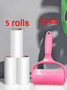 1/3/5片装绒毛滚筒替换装粘毛刷滚筒替换纸，用于去除毛衣灰尘 - 多色 - 查看 14