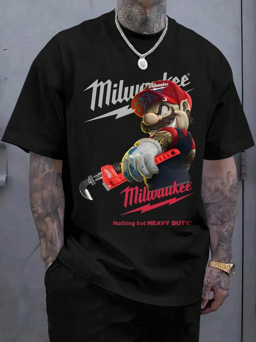 Men Outdoor Tees & Tanks - Black - View 1