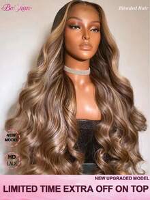 13x4 13x6 5x5 Lace Front Wigs Human Blended Hair 200 Density Lace Front Wigs Human Frontal Hair Brazilian Virgin Hair #4/27 Honey Blonde Ombre Highlight HD Lace Frontal Body Wave Wig Pre Cut Pre Plucked Glueless Wigs For Women - SP4/27 - View 2