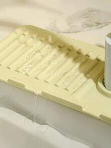 Silicone Sink Splash Guard, Featuring Slanted Water Diversion Design, Large Anti-Slip Faucet Base Protector Pad, Easy-To-Clean Drip Tray, Suitable For Kitchen Sink, Bathroom Vanity, Laundry Room, RV And More, Practical Home Essential And Bathroom Decor Accessory. - màu ngẫu nhiên - Xem 7
