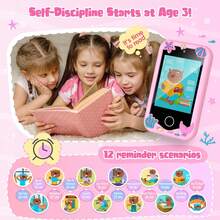 2.8英寸触摸屏双摄像头8GB多功能儿童玩具手机，内置音乐/有声读物，电池续航时间长，是2026年送给3-12岁男孩女孩的最佳圣诞礼物 - 彩色 - 查看 8