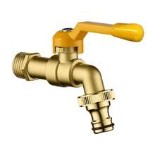 Thickened Outdoor Faucet Frost Protection, Yard Garden 1 Inlet 2 Outlet Outdoor Home Single Cold Quick Connect Double Spigot - Multicolor - View 13