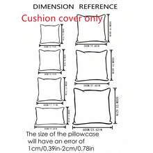 1pc Linen Unfilled Pillowcase, Valentine's Day Printed Pillowcase, Suitable For Living Room And Home Use - Love You More - View 8