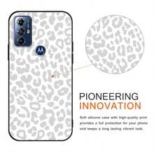 CoversRUMDEY 2 Pack Cute Cheetah Print For  Moto G Play 2023 Phone Case 6.5" Luxury Pard Pattern Design Cases Soft Silicone TPU Shockproof Protective Bumper Cover For Women Girls - Black And White - 豹 - 查看 3