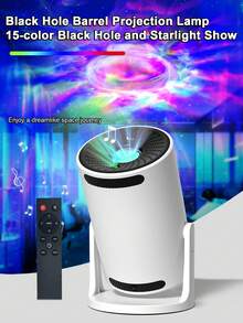 New Starry Sky Projection Lamp, Dreamlike Starlight Night Light, High-End Bedroom Atmosphere Lamp - White - View 1