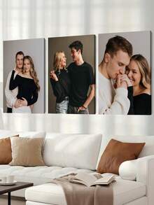 3件套定制帆布墙画,个性化无框海报,温馨室内有框帆布画,婚礼纪念品,婚礼装饰,复活节装饰,母亲节礼物,父亲节礼物,个性化纪念礼物,适用于复活节、婚礼、母亲节、父亲节、情人节、房间装饰,可定制商品,卧室装饰,定制礼物,图片,照片,有框墙画,送给闺蜜的礼物,送给家人的礼物,生日礼物,送给男友、女友、家人、爱人、朋友的礼物,永恒的爱 - 彩色 - 查看 3