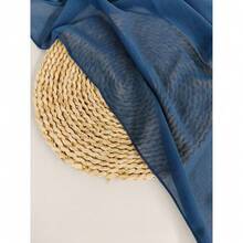 1pc Fashionable And Simple Solid Color Pearl Chiffon Bubble Scarf Women's Headscarf  Women's Scarf Gift Daily Dressing - 27 - Xem 3