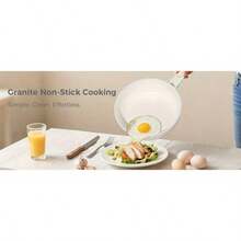 YASHE 9pcs Pots And Pans Sets With Removable Handles, Non-Stick Cookware Set, White Granite Induction Cookwar, Stackable And Space-Saving Design - Variant - View 9