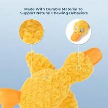 Best Pet Supplies Interactive Squeaky Dog Chew Toy, Ideal Dog Toys For Chewers, Small, Medium & Large Dogs, And Fetch Lovers - Ducky Doodle (Yellow), Large - / - Xem 4