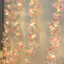 1 Dây đèn hoa anh đào giả màu hồng, chạy bằng pin, dùng để trang trí nhà cửa, thích hợp cho tiệc sinh nhật, sân vườn, phòng ngủ, tiệc tùng, đám cưới, Ngày của Mẹ, Ngày Valentine, trang trí theo mùa, nhà cửa, lò sưởi, cầu thang. - Dây đèn hoa anh đào màu hồng - Xem 5