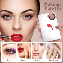 HMQ beauty Stainless Steel Foundation Make-Up Makeup Mixing Board Makeup Board Makeup Shovel Spatula Eye Shadow Nail Polish Makeup Tool - Silver - View 7