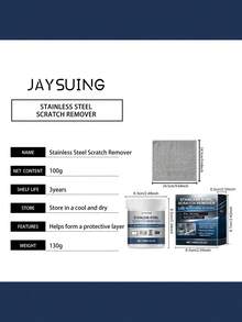 Stainless Steel Scratch Remover, Daily Kitchen Stove Cookware Stainless Steel Scratch Removal And Renovation - Solid State - View 2