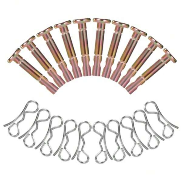 10 Sets Of Shear Pins And C Pins For Snowblower - 738-04124 And 714-04040 Replacement Shear Pin Kits Compatible With MTD Craftsman Cub Cadet Troy Bilt Snowblowers
