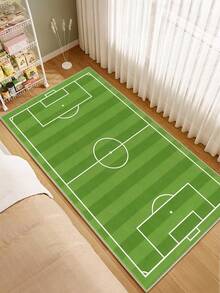 1 pieza Alfombra con forma de balón de fútbol, alfombra pequeña, alfombra redonda, alfombra de dormitorio, decoración de habitación, alfombra de sala de estar, decoración del hogar, alfombra de área, alfombra de cocina, alfombra de sala de juegos, felpudo, decoración de oficina, alfombra de baño, entrada, decoración de habitación, decoración del hogar, anti-contaminación, durable, anti-polvo - Blanco y Negro - Ver 14