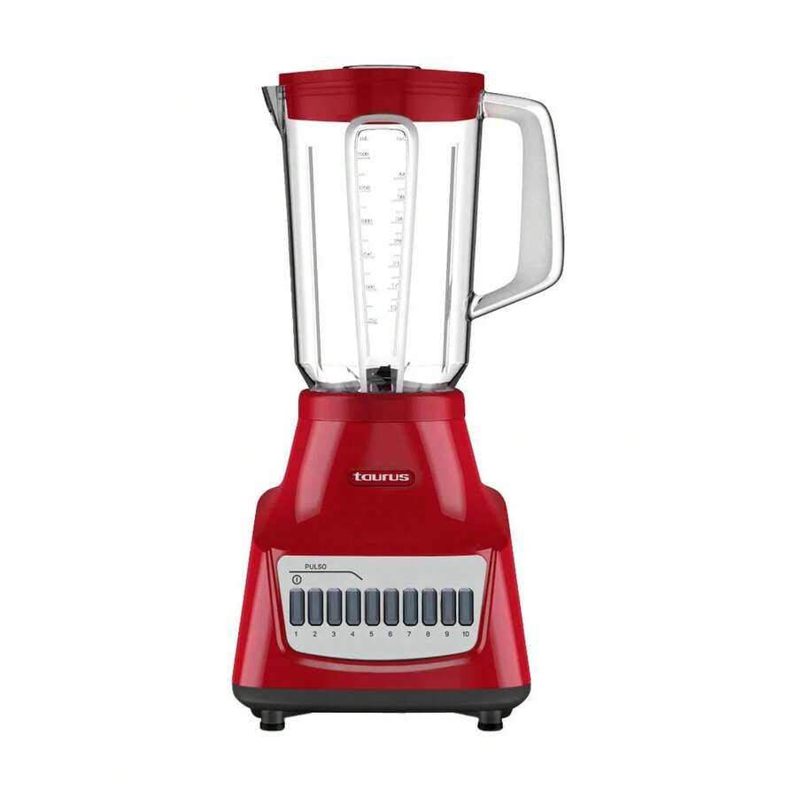 Licuadora Taurus Potenza Rouge Vaso de Vidrio 1.5 Litros Roja - Tipo de Enchufe A USA (110-127V) - Ver 1