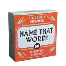 Trò chơi bài giải trí bữa tối – Trò chơi giải trí nhanh gọn cho gia đình với các câu đố tương tác, thử thách từ ngữ và các cấp độ kỹ năng; Hoàn hảo cho các bữa tiệc và tụ họp; Được đóng gói đẹp mắt | Thẻ bài bằng giấy - Nhiều màu - Xem 6