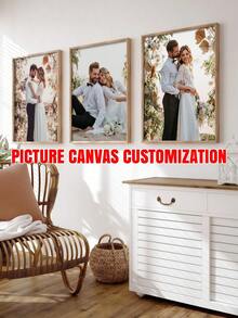3件套定制帆布墙画,个性化无框海报,温馨室内有框帆布画,婚礼纪念品,婚礼装饰,复活节装饰,母亲节礼物,父亲节礼物,个性化纪念礼物,适用于复活节、婚礼、母亲节、父亲节、情人节、房间装饰,可定制商品,卧室装饰,定制礼物,图片,照片,有框墙画,送给闺蜜的礼物,送给家人的礼物,生日礼物,送给男友、女友、家人、爱人、朋友的礼物,永恒的爱 - 彩色 - 查看 5