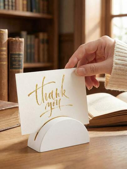 20pcs White Wooden Photo Holder Table Number Holder Table Sign Stand Essential Decor For Wedding Banquets & Parties Wedding Planner's Top Choice Wooden Place Card Holder Semi-Circular Design Desktop Display Essential Multi-Purpose Table Display Stand Wedding Party Event Decor Birthday Parties Restaurants