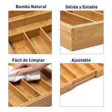 zxxBluelander Organizador de Cubios Expande 33-52  Organizador Cubio con 9 Compartimientos Organizador para Caon Organizador de Cubios Bau Portacubiosorganizador de cocina - Madera - Ver 3