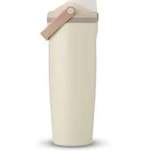 Owa - Stainless Steel Construction With Built-In Straw And Handle, Designed For Travel, Campus, And Sports, 30 Oz Capacity, Leak-Proof Design - 30 Oz - Light Brown (Light Roast) - 淺棕色 - 查看 1