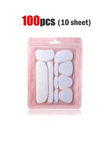 200/100/50/10pcs Facial Smile Lines Stickers, Easy-To-Use Facial Cheek Skin Care Stickers, Multi-Purpose V-Shaped Face Firming Stickers, Forehead Care Stickers,Lifting Face Tape, Face Neck Lifting Tape, Face Lift Stickers, Transparent, Unscented, Non-Invasive - Multicolor - View 6