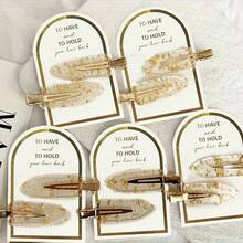 2 Stücke/1 Karte oder 10 Stücke/5 Karten rutschfeste Haarspangen, silberne unsichtbare Haarspangen für Brautjungfern, glänzende Haarspangen für Brautjungfern, Styling Haarspangen, Geschenk für Brautjungfern, Antrag Box, Make-up Styling Partition - Verschiedenfarbig - Übersicht 1