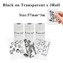 Sticker Printer Paper, Mini ThermalPrinter Paper, Inkless Print Papers For Most Mini Instant Camera, Photo Labels, For Photos, To-Do Lists - 57mm Width - View 21