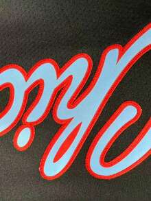 男士刺绣篮球服 23 黑色休闲无袖背心 V 领 T 恤 派对运动上衣 - 黑色 - 查看 3