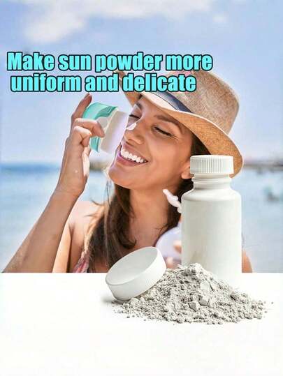 Sunscreen Applicator, Sunscreen Brush With Protective Cap, Sunscreen Lotion Companion Applicator, Beach Essentials, Beach Accessories, Pool Float,Suitable For Sunscreen,Liquid Foundation,Pow,Sun Cream Brush For Outdoor Travel(The Product Has Slight Color Differences, Minor Scratches, And Small Defects, Which Are Unavoidable During The Production Process But Do Not Affect Its Use.)