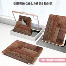 1pc Flip Cover Desk Protector With Pen Slot, 720 Degree Rotating Stand, PU Leather Case With Auto Sleep/Wake Function, Compatible With Honor Pad 8/9/10, Honor GT 11.5inch/X7/X8A/X9/X8Pro/X9Pro/V9/V8 Pro, Matepad SE 11inch/Matepad 11 Inch 2023/2022 Model/MatePad 11.5 (2026), Redmi, OPPO, VIVO And More - Multicolor - View 8