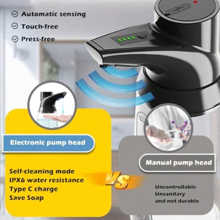 Automatic Soap Dispenser - 2個黑色單元 - 查看 1