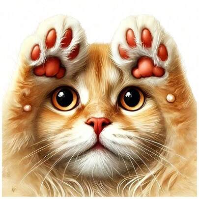 1pc/2pcs/3pcs Long-Lasting Heat Transfer Stickers With Paw Lifting Cat Patch, For DIY T-Shirts, Sweatshirts, Jeans, Hoodies, Backpacks, Jackets, Handbags, Pillows