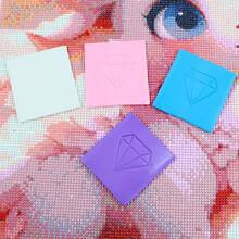 1块大号钻石画粘土，6.5厘米钻石画腻子，钻石画粘土蜡，钻石画工具配件 - 彩色 - 查看 5